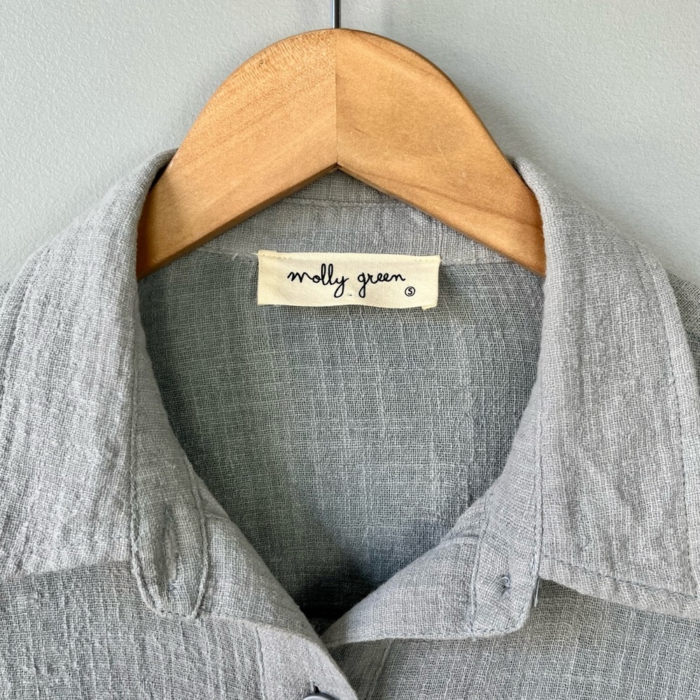 Molly Green Lightweight Button Down - image 4